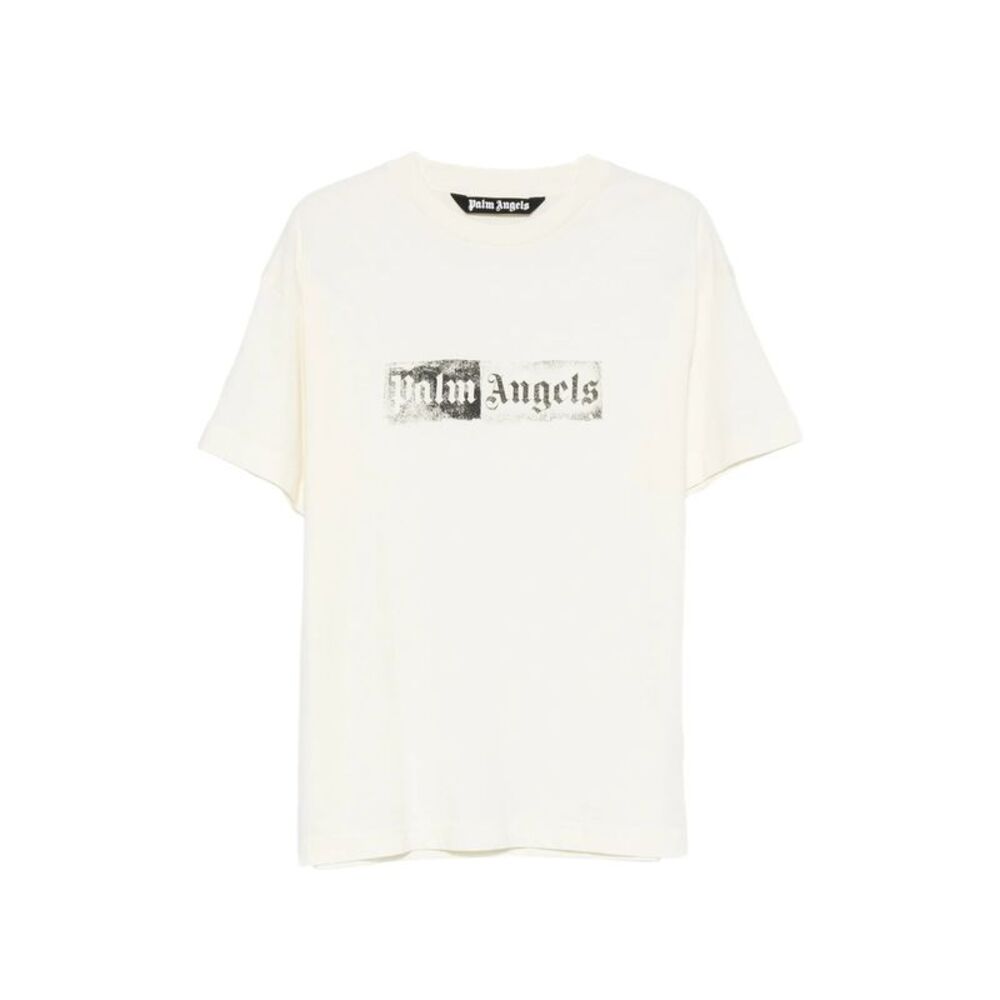 Palm Angels White T-Shirts & Vests - T-Shirts Men Men